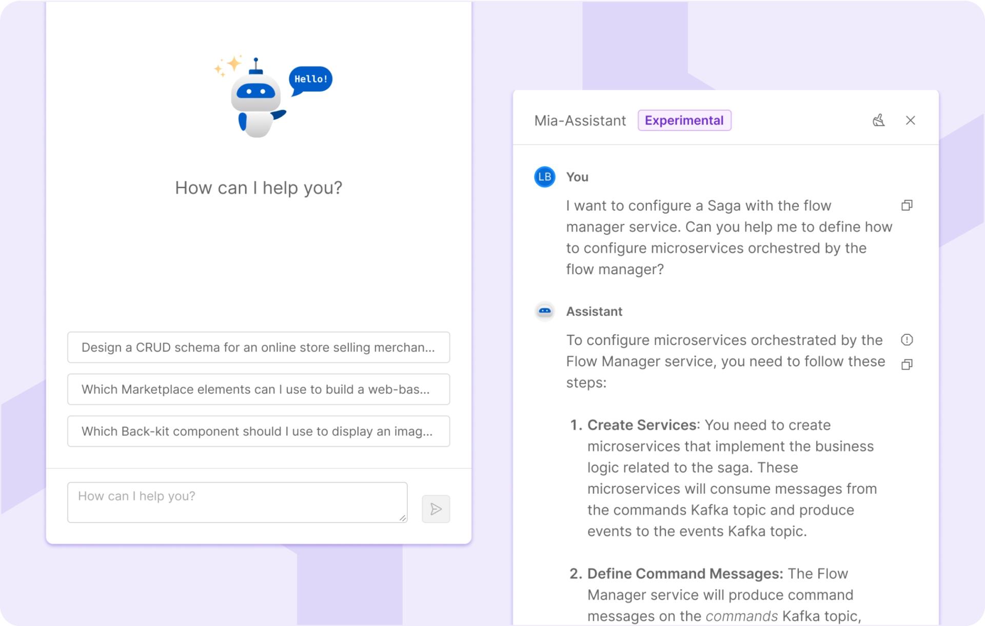 Mia-Assistant all'opera nella DevX Conversazionale